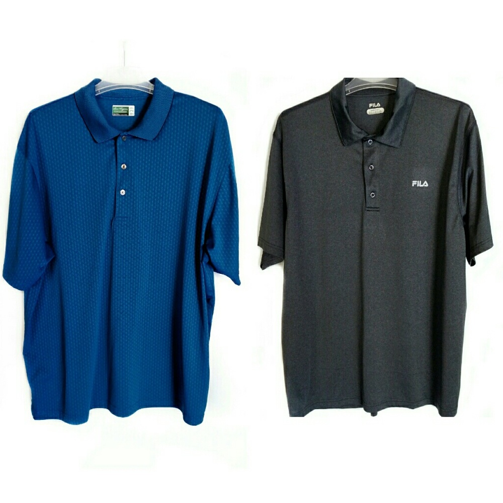 2 Mens Short Sleeve Golf Polos size XXL